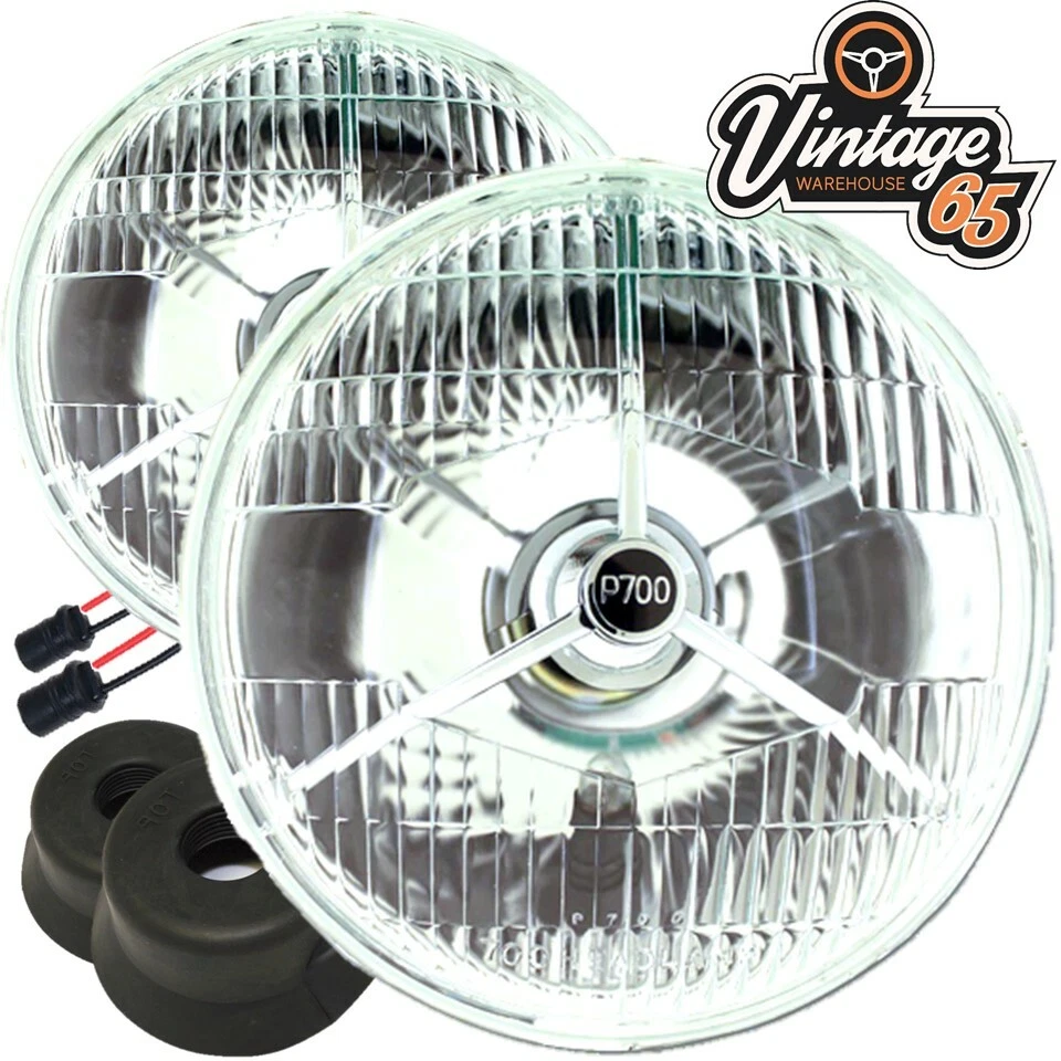 7 " P700 Stativ H4 Umwandlung Frontscheinwerfer Halogen Paar Morris Minor - Bild 2 von 3