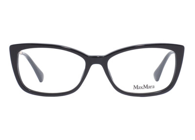 Max Mara MM5026 001 Black Plastic Cat Eye Optical Eyeglasses Frame 54-15-140
