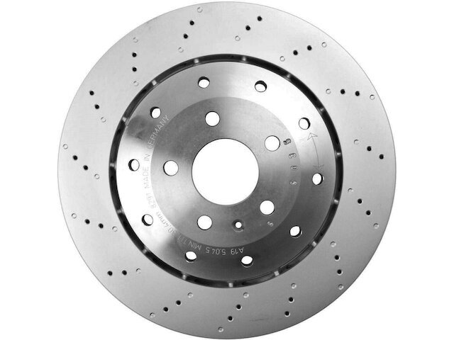 SHW Performance 83GR77K Rear Brake Rotor Fits 2008-2012 Audi R8