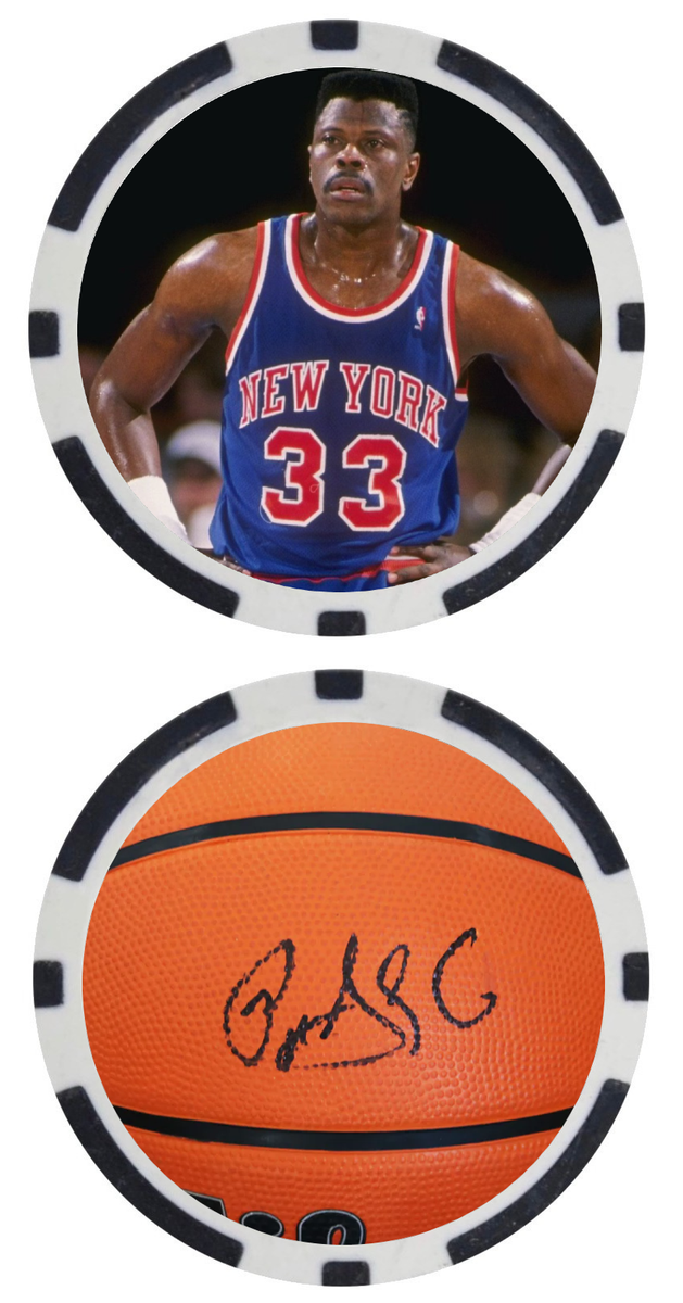 PATRICK EWING - BASKETBALL LEGEND - KNICKS - POKER CHIP