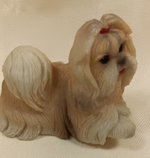 3" SHIH TZU STONE CRITTERS - SC - 1083 'COME PLAY WITH ME!' PAW UP - SWEET FACE!