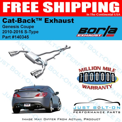 genesis coupe 3.8 borla exhaust