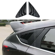 Rear Quarter Panel Window Side Louvers Vent trim Fit for Ford Focus Hatchback 4D