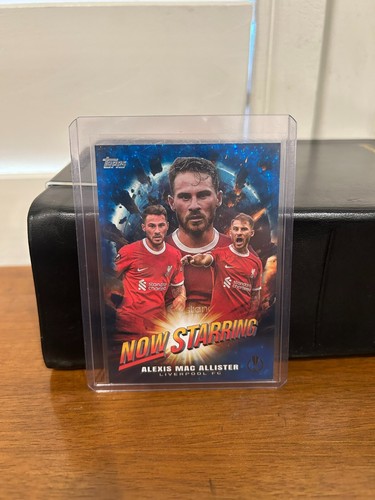 Alexis Mac Allister [Icy Blue Foilboard] #NS-2 2023 Topps UEFA Club Now Starring card