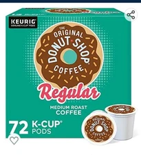 The Original Donut Shop Keurig K-Cup Coffee Pods, Medium Roast (72 Count)