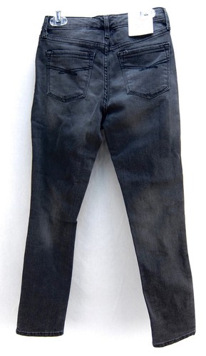 Gap Super Skinny High Waist Girls Jeans Black Size 6 or 8 Distressed Stretch - Picture 6 of 18
