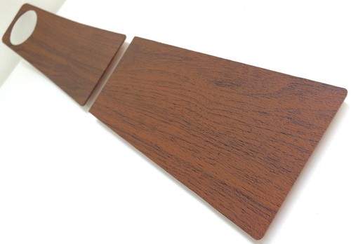 FORD CAPRI MK1 GT 1600 GT XL RS V6 CONSOLE WOOD GRAIN PLASTIC INSERT PANELS 2PC - Picture 5 of 7