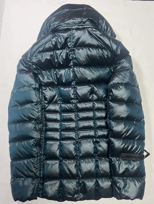 ANDREW MARC Womens (Size Small) Green Winter Duck Down Puffer Jacket Hooded Coat