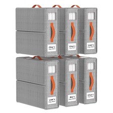 6 Pack Bed Sheet Organizers and Storage King Queen Size with an Elastic Str...