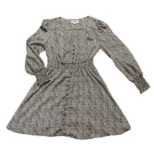 BB Dakota Steve Madden Dot Button-Up Dress Womens Size S