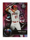 MIKE TROUT  2023 BOWMAN PLATINUM PINK #111/199 CARD #100 - ANGELS - NM-MINT