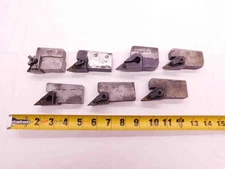 7 PIECE LOT OF MODIFIED INDEXABLE LATHE TURNING TOOL HOLDERS BRIDGEPORT MILL