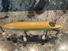 Vintage Heddon Musky 8 Vamp Minnow Fishing Lure Antique Tackle Box Bait Bass