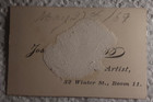 Mini CDV of a Lovely Young Woman Dated 5/69 Brooch Necklace Bow Artist Boston — photo 5