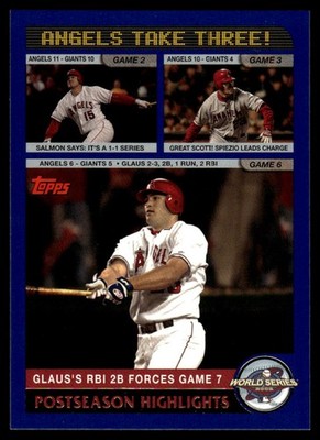 2003 Topps #720 Angels Take Three!