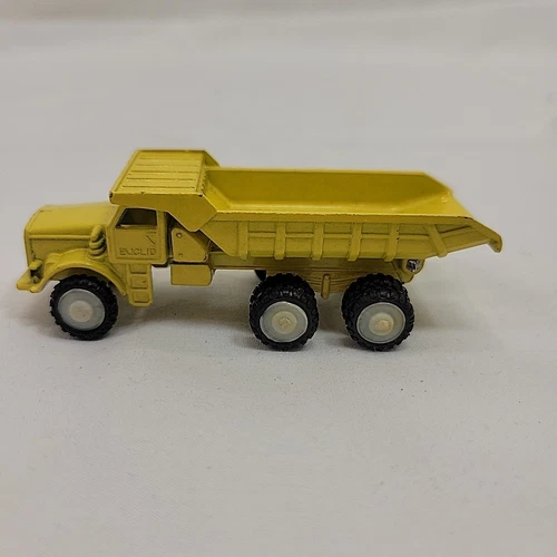 Vintage Euclid R-40 8106 Yellow Dump Truck, Dinky Toy Truck Hong Kong #2