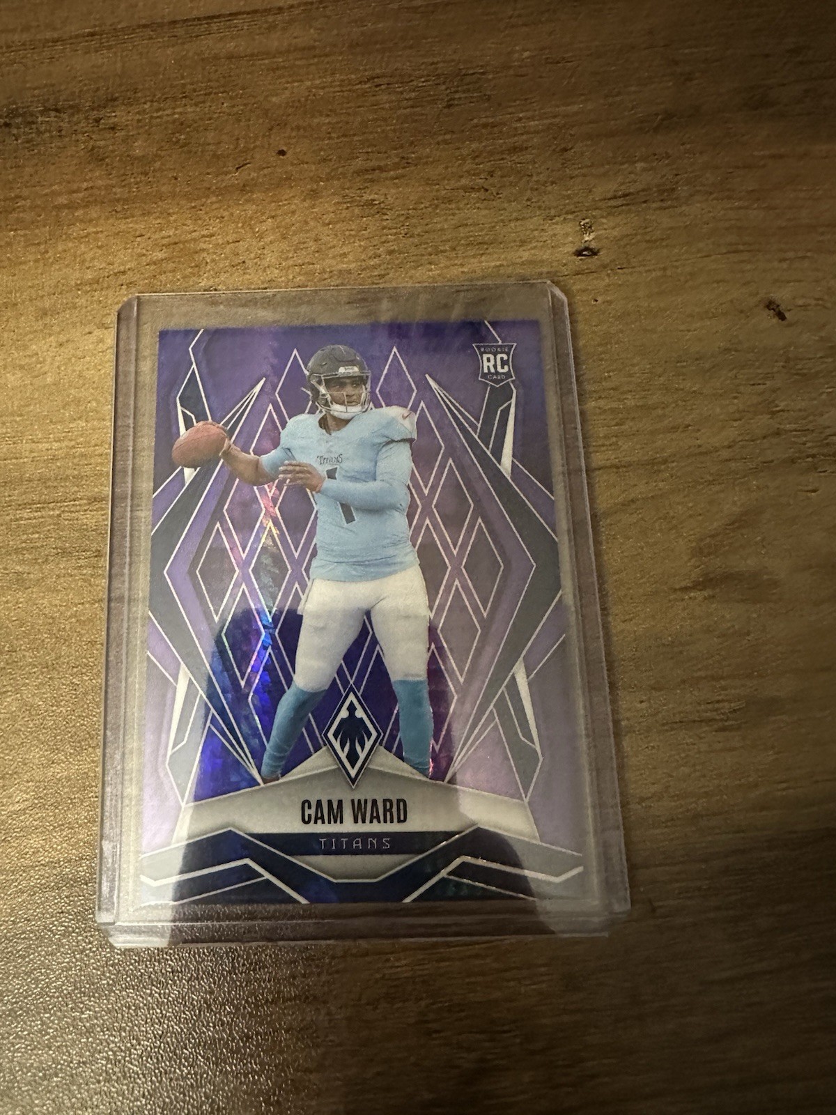 2025 Panini Phoenix Football CAM WARD Rookie #194 Purple Hyper Prizm /249 Titans
