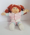 Cabbage Patch Kids 1984 Play Doll Red Braided Pony Tails Blue Eyes CPK Outfit