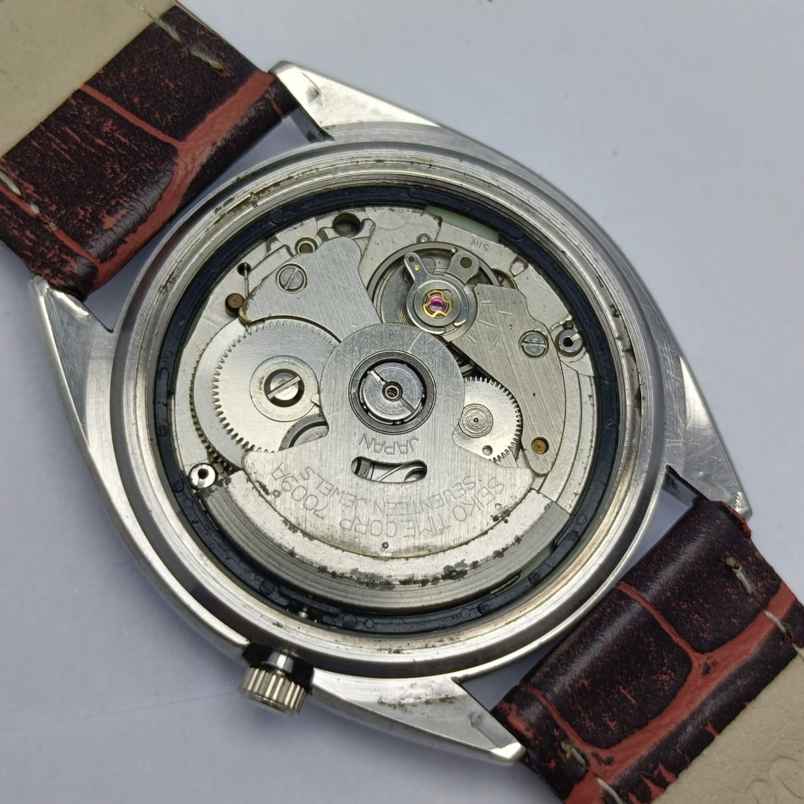 Seiko 5 Automatic 7009-3040 Day/Date Blue Dial Vintage Men’s Watch ALM309AZN4 image 8