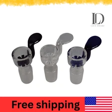 5-Pack In-Build Screen Asst Design Handle Bowl 14mm Glass Slides for Water Pipe