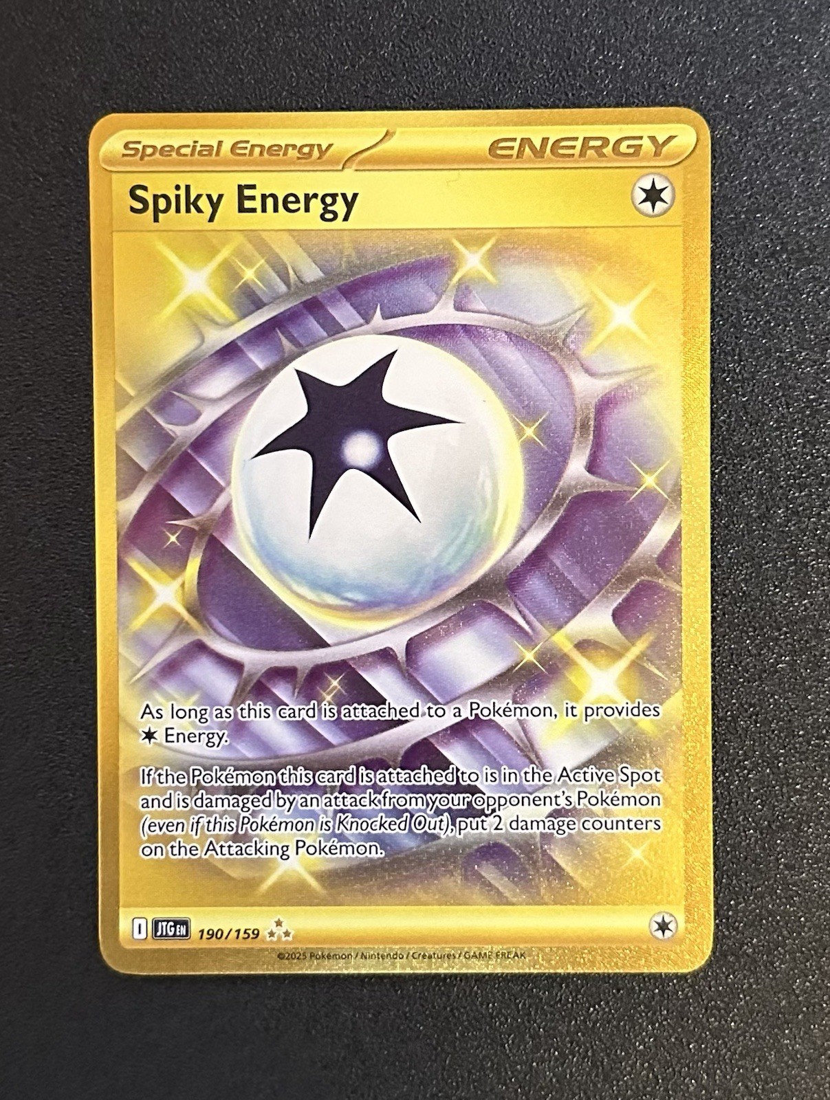 Pokemon Journey Together Spiky Energy Holo Hyper Rare Card 190/159 Sv09