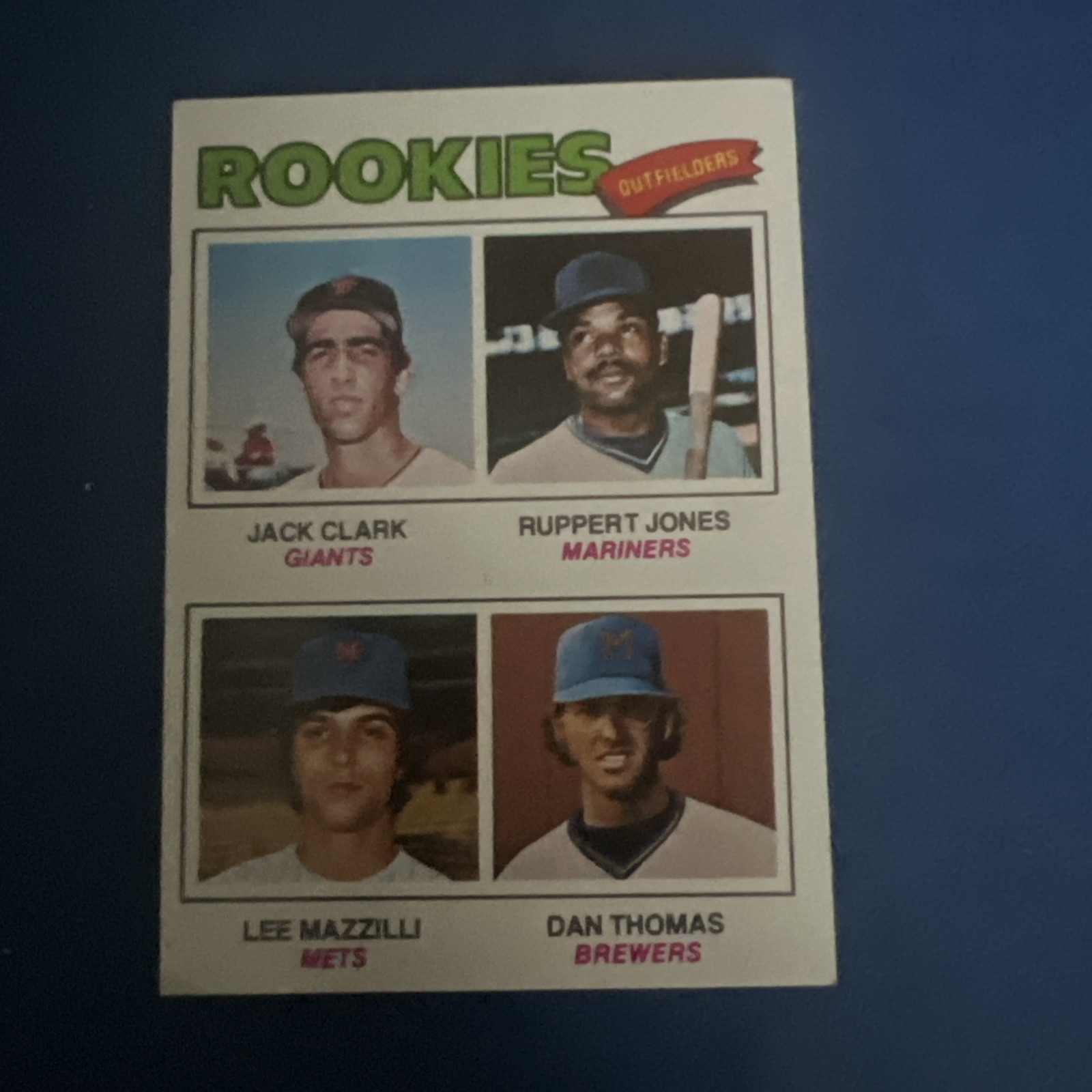 1977 Topps - Rookies Jack Clark, Lee Mazzilli, Ruppert Jones #488 (RC)