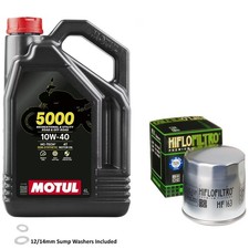 1000 K1 Oil and Filter Kit Motul 5000 10w40 4L BMW 1994 Inc Washer 9.19 per litre