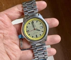 Rare!  OMEGA Seamaster Big Yellow 166.092 Auto 42mm Watch - NOT RUNNING 4 REPAIR