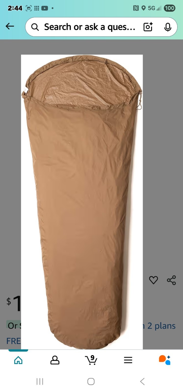 Special Forces  Bivvi Snugbag Coyote Tan CZ