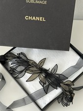 CHANEL Sublimage Headband Rare Boutique Hair Accessory Black Gold