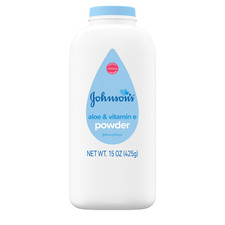 Johnson's Cornstarch Unisex Powder for Baby ,Toddler with Aloe  Vitamin E, 15oz