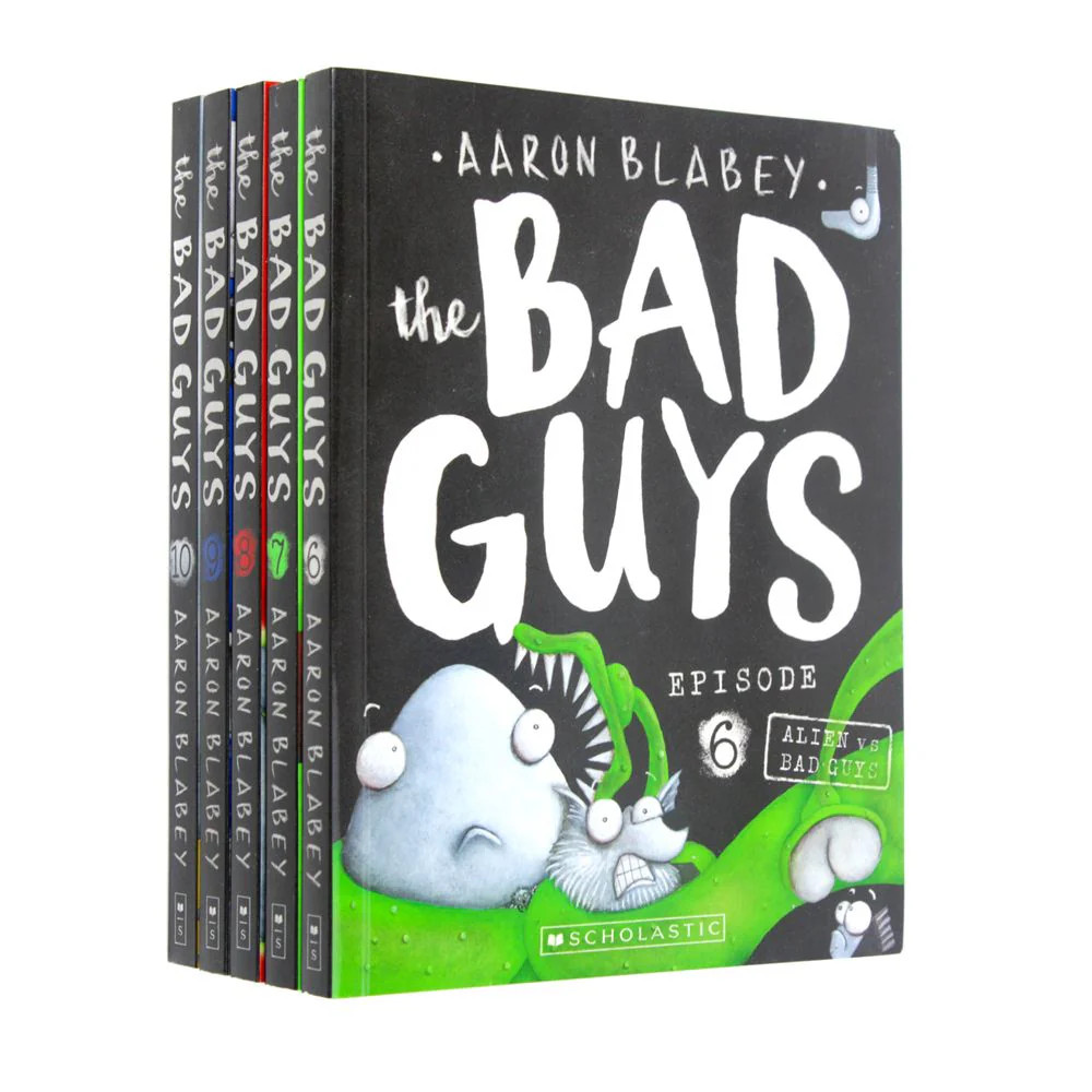 The Bad Guys 5 Books Collection Set (Series 6-10) By Aaron Blabey- Ages 7-9 NEW