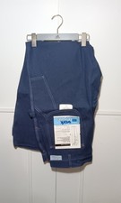 Vintage Rare 70s NOS Sears Blue Work Leisure Denim Carpenter Jeans 40x30