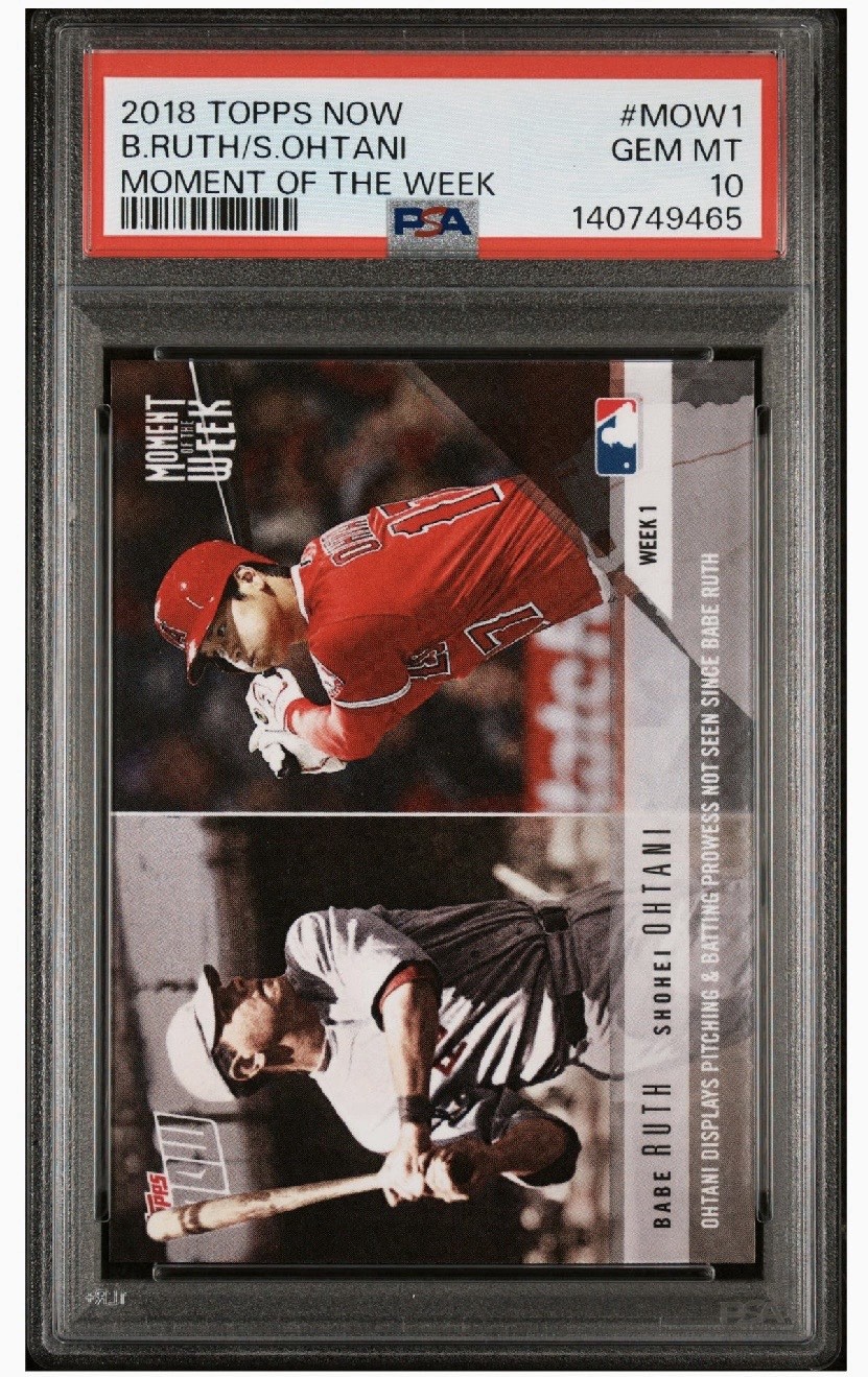Topps Babe Ruth+Shohei Ohtani front