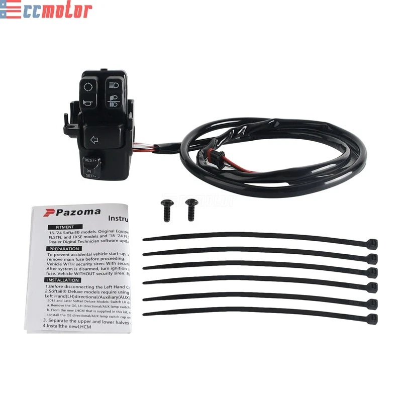 Kit de control de crucero para Harley Softail Street Bob FXBB FXBBS Fat Boy FLFBS FXFB S Foto 2 de 4