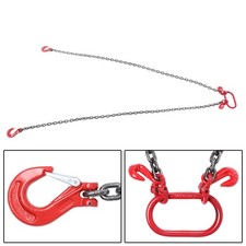 5/16" x 6' Chain Sling 2 Legs G80 Lifting Chain with Grab Hooks 6600lbs Capacity