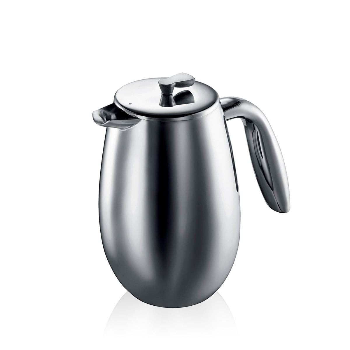 Coffee Maker, Double-wall, 1000ml, Silver, With Sta_