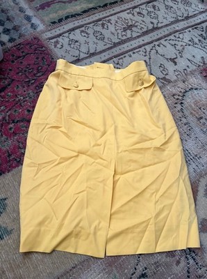 ESCADA high waist vintage skirt with golden button accents