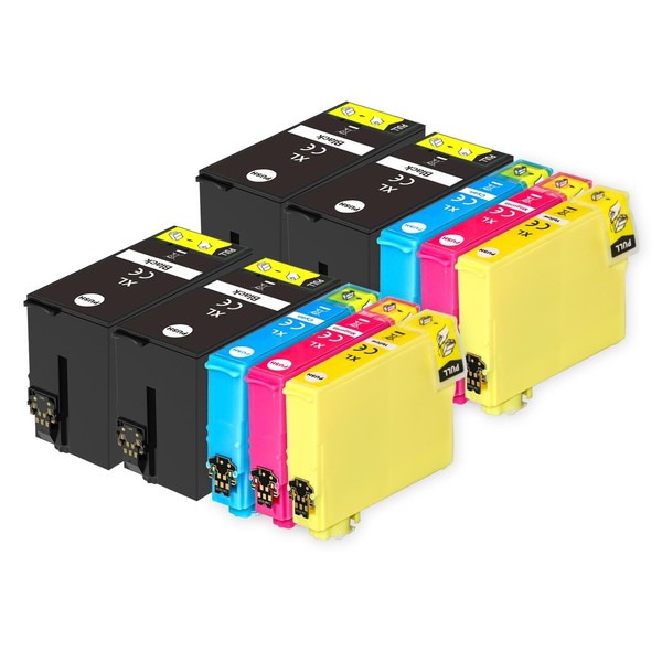 10 Tintenpatronen Ersetzen Epson T3471, T3472, T3473, T3474 (T3476) Compatible-image
