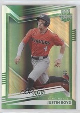 2022 Panini Elite Extra Edition Status Green 492/499 Justin Boyd #73 0bt4