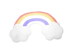 INK+IVY Kids Rainbow Pillow Plush Cloud Nursery Decor 22" Soft Kids Room Pillow