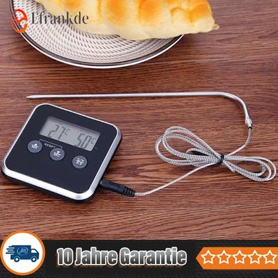 Digitales Küchenthermometer Bratenthermometer Fleischthermometer Mit Sonde DE