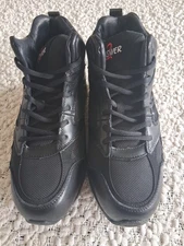 Answer2 Men's Size 10 XW Black Leather Lace Up Athletic New In Box Shoes