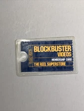 Blockbuster Video Membership Card The Reel Superstore Laminated Vtg 1988-92