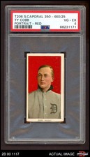 1909 T206 Ty Cobb Red Tigers HOF VARIATION PSA 4 - VG/EX