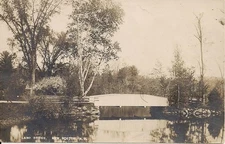RPPC New Boston NH Butterfield Bridge (errata?) 1914 New Hampshire