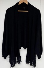 Coco + Carmen Womens One Size Black Fringe Dr...
