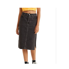 Levi's Women's Vintage Side Slit Denim Midi Skirt Size 25