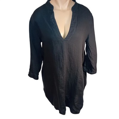 Aritzia Community Organic Cotton V Neck Tunic Lightweight Business Casual M
