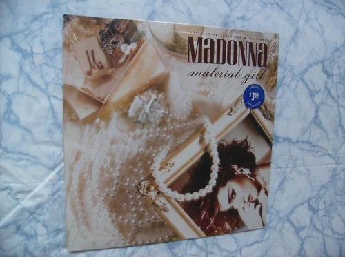 SEALED ! 1985 ! orig ! MADONNA - MATERIAL GIRL 12" SIRE original JELLYBEAN REMIX
